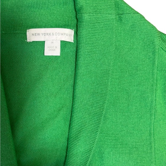 New York & Company Green & Blue Cardigan Sweater | Size M - Picture 2 of 9